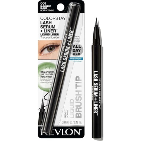 REVLON Colorstay Lash Serum + Liquid Eyeliner BLACKEST BLACK 001 eye liner0