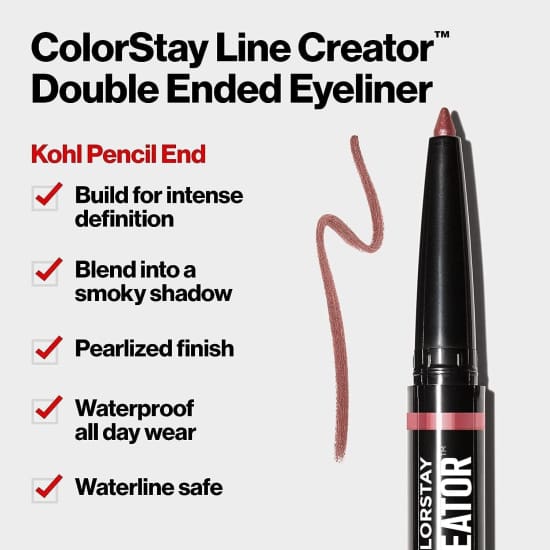 REVLON Colorstay Line Creator Double Ended Eyeliner COOL AS ICE 154 eye liner - Health & Beauty:Makeup:Eyes:Eyeliner
