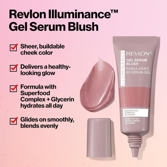 REVLON Illuminance Gel Serum Liquid Blush STRIKING ROSE 5204