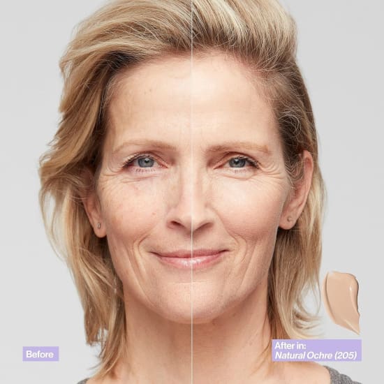 REVLON Illuminance Skin Caring Foundation NATURAL OCHRE 205 squalane hyaluronic2