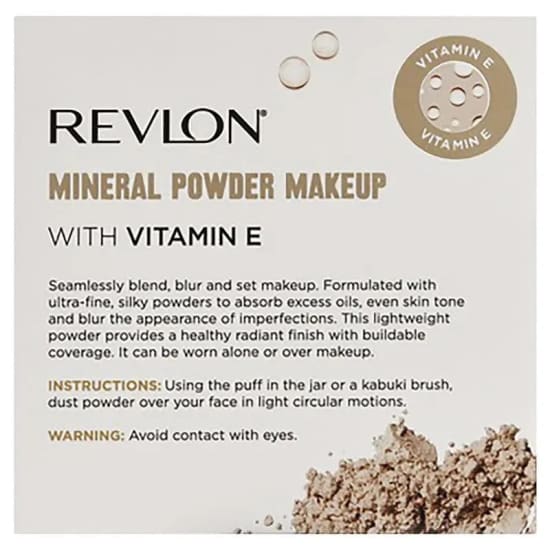 REVLON Mineral Powder Makeup With Vitamin E Loose LIGHT MEDIUM 2003