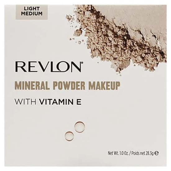 REVLON Mineral Powder Makeup With Vitamin E Loose LIGHT MEDIUM 2000