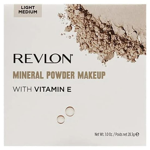 REVLON Mineral Powder Makeup With Vitamin E Loose LIGHT MEDIUM 2000