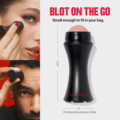 REVLON Oil Control On The Go Oil Absorbing Roller volcanic stone reusable mattif - Health & Beauty:Skin Care:Blotting Paper