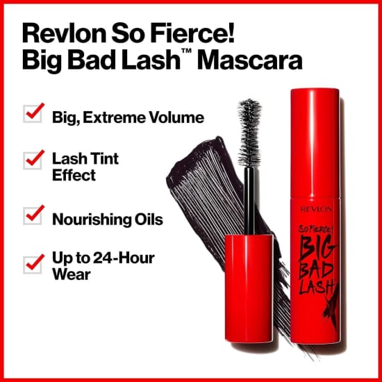 REVLON So Fierce! Big Bad Lash Extreme Volume Tint Mascara BLACKEST BLACK 762 wp - Health & Beauty:Makeup:Eyes:Mascara