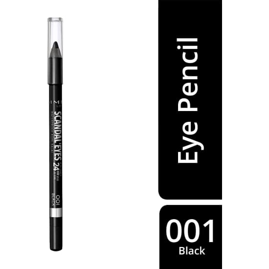 RIMMEL Scandaleyes Waterproof Gel Pencil Liner BLACK 100 eye eyeliner - Health & Beauty:Makeup:Eyes:Eyeliner