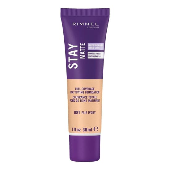 RIMMEL Stay Matte Liquid Mousse Foundation CHOOSE YOUR COLOUR New - 081 Fair Ivory - Health & Beauty:Makeup:Face:Foundation