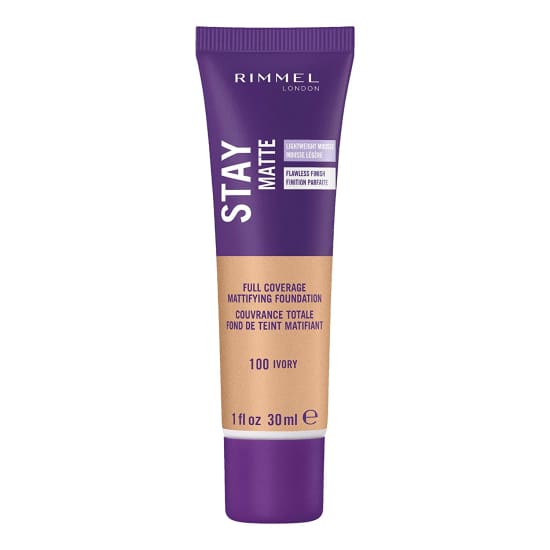 RIMMEL Stay Matte Liquid Mousse Foundation CHOOSE YOUR COLOUR New - 100 Ivory - Health & Beauty:Makeup:Face:Foundation