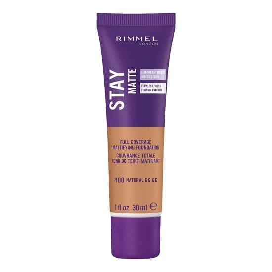 RIMMEL Stay Matte Liquid Mousse Foundation CHOOSE YOUR COLOUR New - 400 Natural Beige - Health & Beauty:Makeup:Face:Foundation