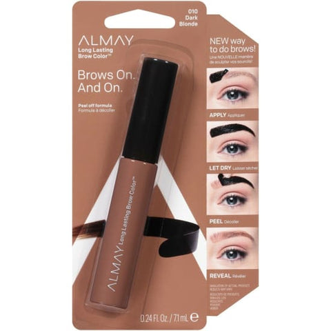 ALMAY The Brow Lives On Long Lasting Color DARK BLONDE 010 peel off colour eye - Health & Beauty:Makeup:Eyes:Eyebrow Liner & Definition