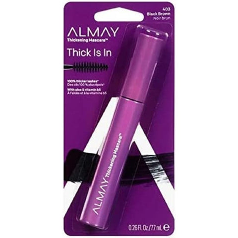 ALMAY Thick Is In Thickening Mascara Black Brown 403 NEW IN PACKET - Health & Beauty:Makeup:Eyes:Mascara