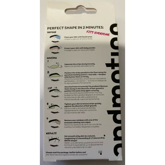 ANDMETICS Brow Cold Wax Strips eye eyebrow 4 treatments - Health & Beauty:Shaving & Hair Removal:Hair Removal Wax