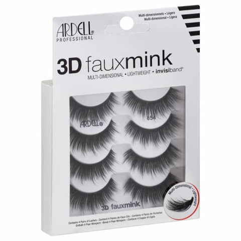 ARDELL 3D Faux Mink Multipack False Eyelashes 4 Pairs 854 NEW - Health & Beauty:Makeup:Eyes:Eyelash Extensions