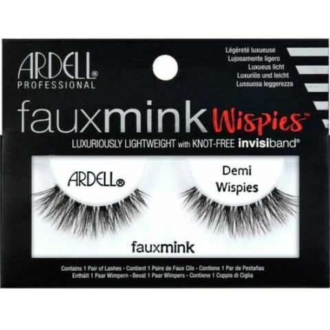 ARDELL Faux Mink False Eyelashes 1 Pair SINGLE pack DEMI WISPIES - Health & Beauty:Makeup:Eyes:Eyelash Extensions