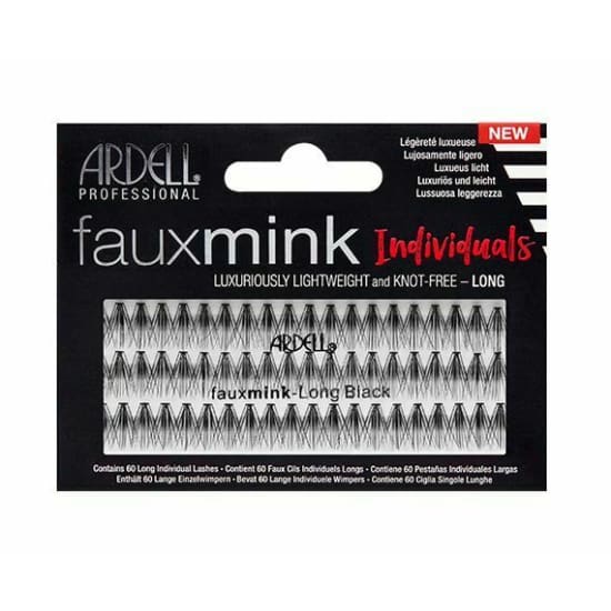 ARDELL Faux Mink INDIVIDUAL False Eyelashes LONG x 60 knot free eye lashes - Health & Beauty:Makeup:Eyes:Eyelash Extensions