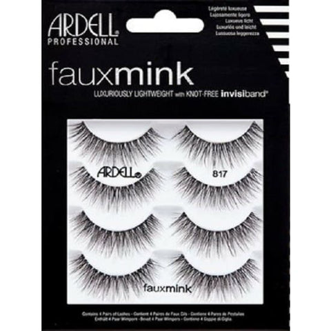 ARDELL Faux Mink Multipack False Eyelashes 4 Pack 4 Pairs 817 NEW - Health & Beauty:Makeup:Eyes:Eyelash Extensions