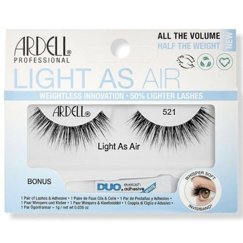 ARDELL Light As Air Eyelash Extensions False Lashes 521 + Duo Adhesive eye lash - Health & Beauty:Makeup:Eyes:Eyelash Extensions