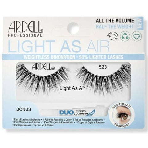 ARDELL Light As Air Eyelash Extensions False Lashes 523 + Duo Adhesive eye lash - Health & Beauty:Makeup:Eyes:Eyelash Extensions