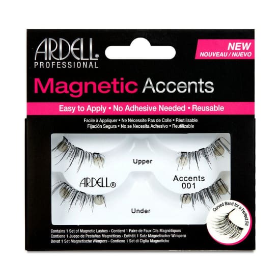 ARDELL Magnetic Lashes False Eyelashes CHOOSE STYLE eye extensions pack of 2 - Accents 001 - Health & Beauty:Makeup:Eyes:Eyelash Extensions
