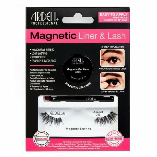 ARDELL Magnetic Liner & Lash Kit False Eyelashes CHOOSE STYLE eye extensions - Accent 002 - Health & Beauty:Makeup:Eyes:Eyelash Extensions
