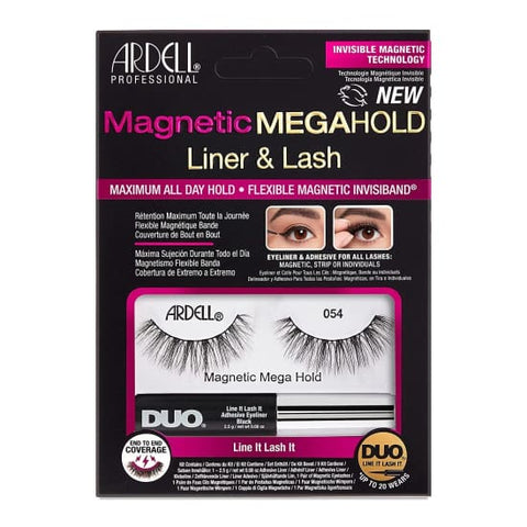 ARDELL MAGNETIC Megahold Liner & Lash False Eyelashes 054 eye lashes + adhesive - Health & Beauty:Makeup:Eyes:Eyelash Extensions
