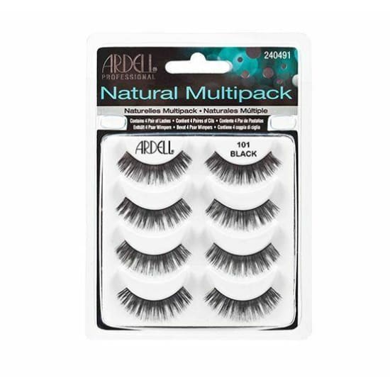 ARDELL Natural Multipack False Eyelashes 4 Pairs Black 101 DEMI black 240102 - Health & Beauty:Makeup:Eyes:Eyelash Extensions