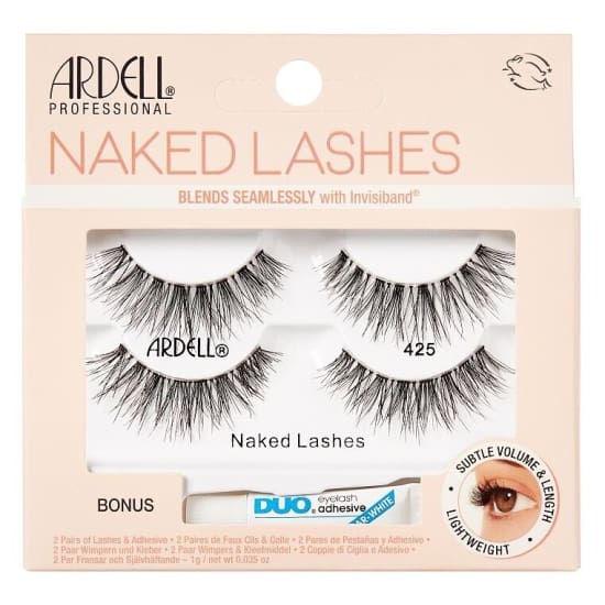ARDELL Professional Naked Lashes TWIN Pack False Eyelashes 2 Pairs 425 +adhesive - Health & Beauty:Makeup:Eyes:Eyelash Extensions