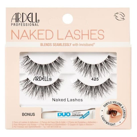 ARDELL Professional Naked Lashes TWIN Pack False Eyelashes 2 Pairs 425 +adhesive - Health & Beauty:Makeup:Eyes:Eyelash Extensions