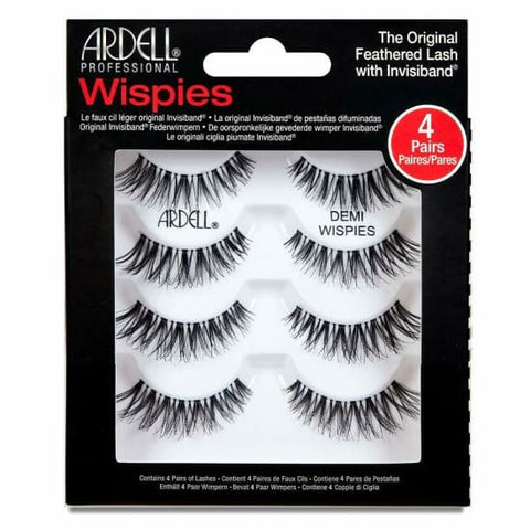 ARDELL Professional NATURAL Multipack False Eyelashes 4 Pairs DEMI WISPIES NEW - Health & Beauty:Makeup:Eyes:Eyelash Extensions