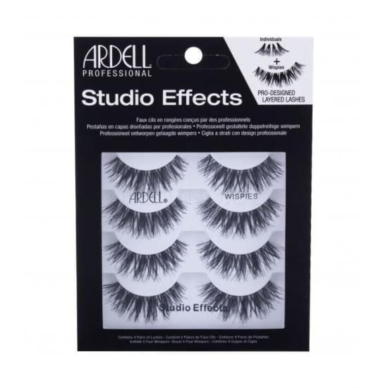 ARDELL STUDIO EFFECTS Multipack False Eyelashes 4 Pairs WISPIES NEW - Health & Beauty:Makeup:Eyes:Eyelash Extensions
