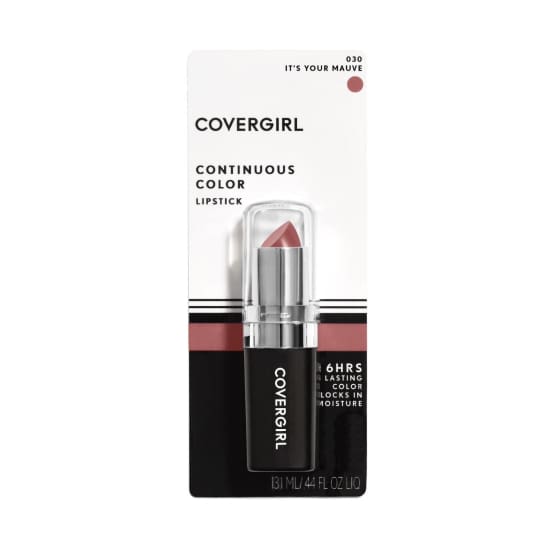 COVERGIRL Continuous Color Lipstick IT’S YOUR MAUVE 030 colour - Health & Beauty:Makeup:Lips:Lipstick