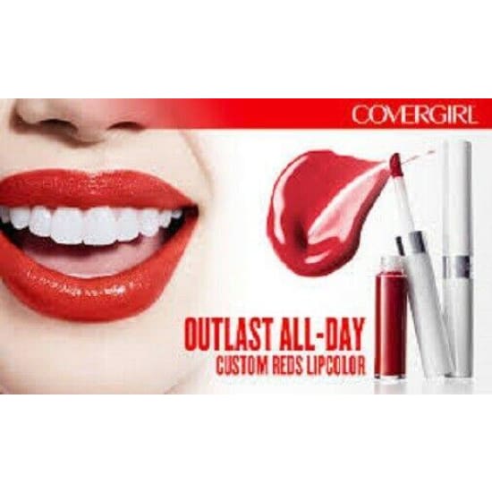 COVERGIRL Outlast All Day Liquid Lipcolor Lipstick Custom Reds CHOOSE COLOUR - Health & Beauty:Makeup:Lips:Lipstick