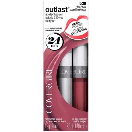 COVERGIRL Outlast All Day Liquid Lipcolor Lipstick DUSTY ROSE 530 New In Box - Health & Beauty:Makeup:Lips:Lipstick