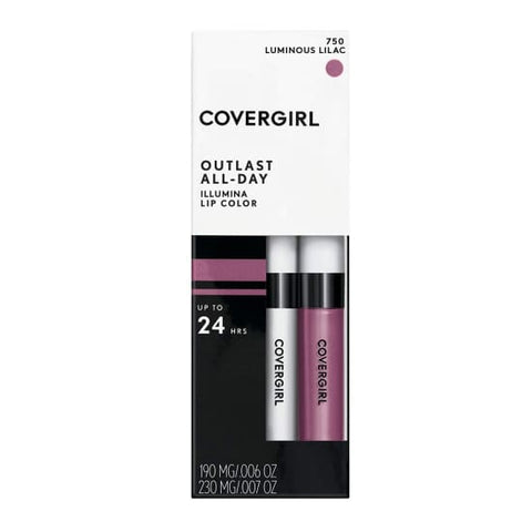 COVERGIRL Outlast All Day Liquid Lipcolor Lipstick LUMINOUS LILAC 750 - Health & Beauty:Makeup:Lips:Lipstick