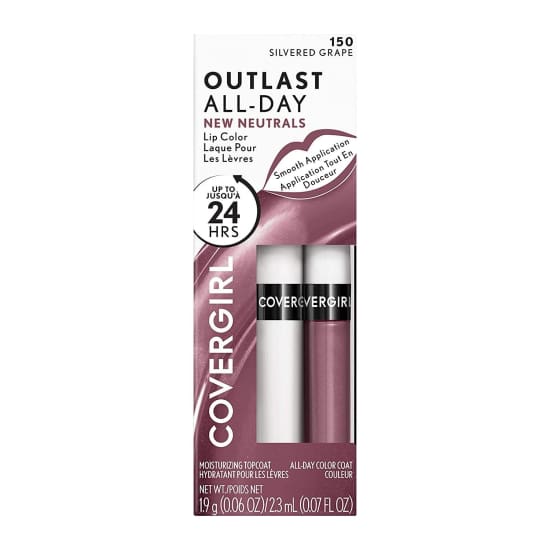 COVERGIRL Outlast All Day Liquid Lipcolor Lipstick Neutrals SILVERED GRAPE 150 - Health & Beauty:Makeup:Lips:Lipstick
