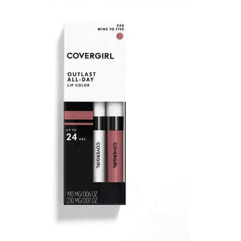 COVERGIRL Outlast All Day Liquid Lipcolor Lipstick WINE TO FIVE 538 - Health & Beauty:Makeup:Lips:Lipstick