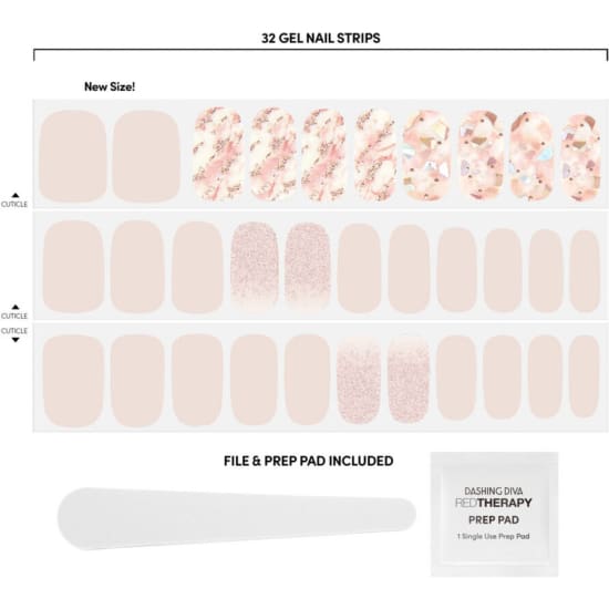 DASHING DIVA Gloss Ultra Shine Gel Palette Nail Polish Strips CRYSTAL CLEAR - Health & Beauty:Nail Care Manicure & Pedicure:Nail 