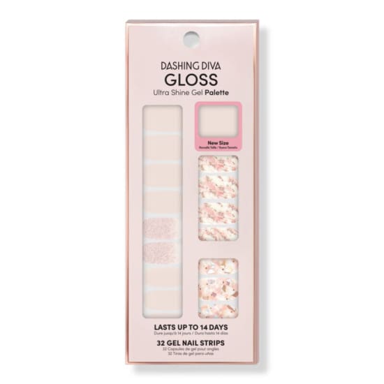 DASHING DIVA Gloss Ultra Shine Gel Palette Nail Polish Strips CRYSTAL CLEAR - Health & Beauty:Nail Care Manicure & Pedicure:Nail 