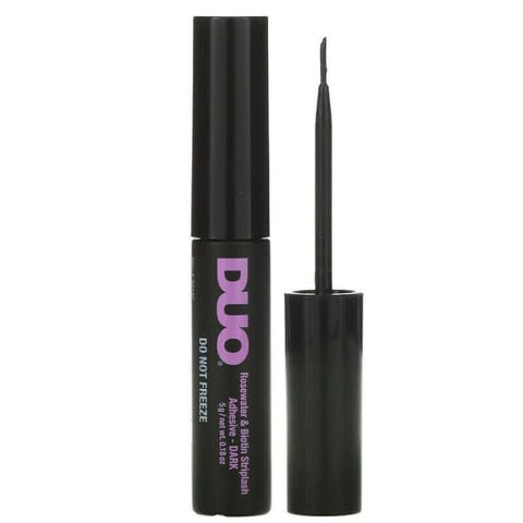 DUO Brush On Striplash Adhesive Glue ROSEWATER & BIOTIN 5gm BLACK DARK - Health & Beauty:Makeup:Eyes:Eyelash Extensions