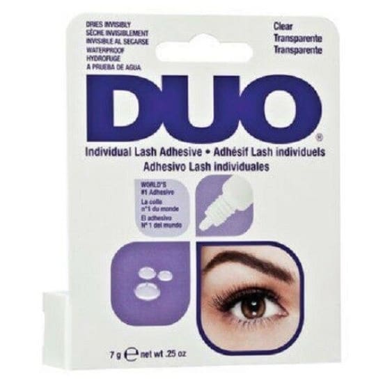 DUO Individual Adhesive Glue False Eyelashes 7gm CLEAR transparent - Health & Beauty:Makeup:Eyes:Eyelash Extensions