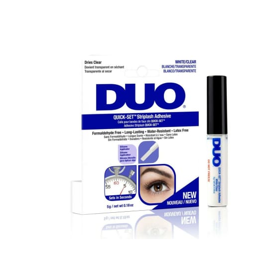 DUO Quick Set Striplash Adhesive Glue 5gm CLEAR strip lash eyelash - Health & Beauty:Makeup:Eyes:Eyelash Extensions