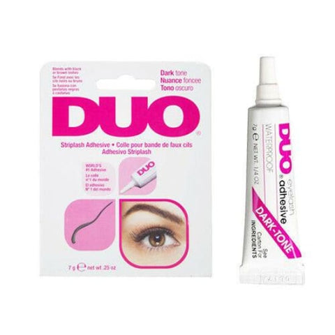 DUO Striplash Adhesive Glue False Eyelashes 7gm DARK TONE strip lash - Health & Beauty:Makeup:Eyes:Eyelash Extensions