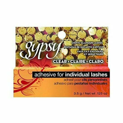 GYPSY Individual Adhesive Glue False Eyelashes 3.5gm CLEAR transparent - Health & Beauty:Makeup:Eyes:Eyelash Extensions