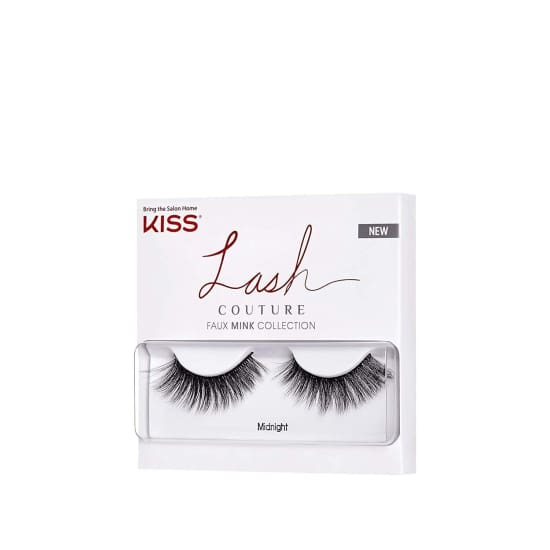 KISS Lash Couture Faux Mink Collection False Eyelashes MIDNIGHT strip lashes - Health & Beauty:Makeup:Eyes:Eyelash Extensions