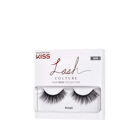 KISS Lash Couture Faux Mink Collection False Eyelashes MIDNIGHT strip lashes - Health & Beauty:Makeup:Eyes:Eyelash Extensions