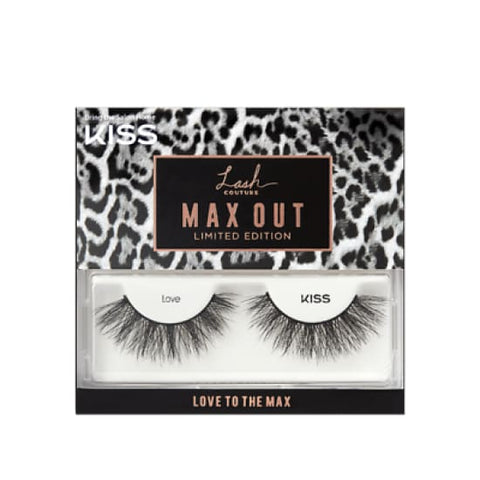 KISS Lash Couture Max Out Limited Edition False Eyelashes LOVE strip lashes - Health & Beauty:Makeup:Eyes:Eyelash Extensions