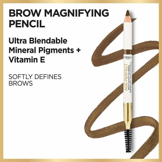 LOREAL Age Perfect Magnifying Brow Pencil Crayon CHOOSE blonde auburn brown - Health & Beauty:Makeup:Eyes:Eyebrow Liner & Definition