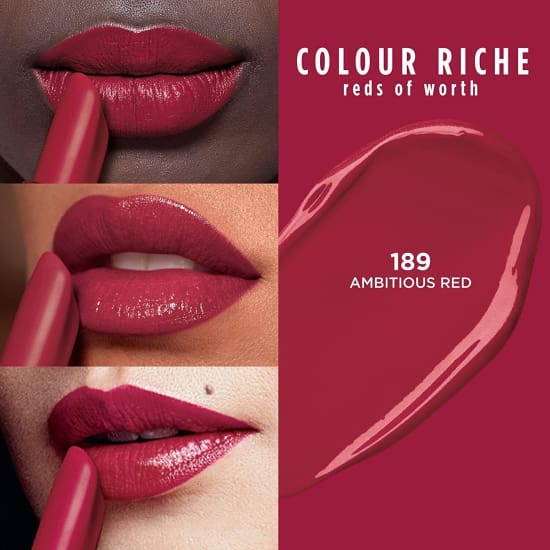 LOREAL Colour Riche The Reds Lipstick CHOOSE YOUR COLOUR red - Ambitious Red 189 - Health & Beauty:Makeup:Lips:Lipstick
