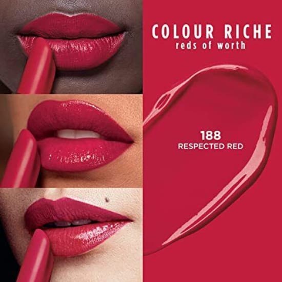 LOREAL Colour Riche The Reds Lipstick CHOOSE YOUR COLOUR red - Respected Red 188 - Health & Beauty:Makeup:Lips:Lipstick