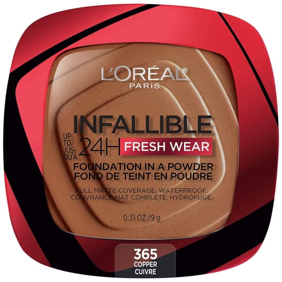 LOREAL Infallible 24Hr Fresh Wear Foundation in a Powder CHOOSE COLOUR New - 365 Copper - Health & Beauty:Makeup:Face:Foundation